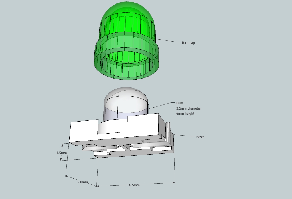 Light bulb holder dimensions